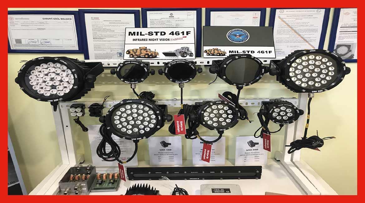 UNI İnfrared gece görüş projektörleri portföyümüze ekledik!