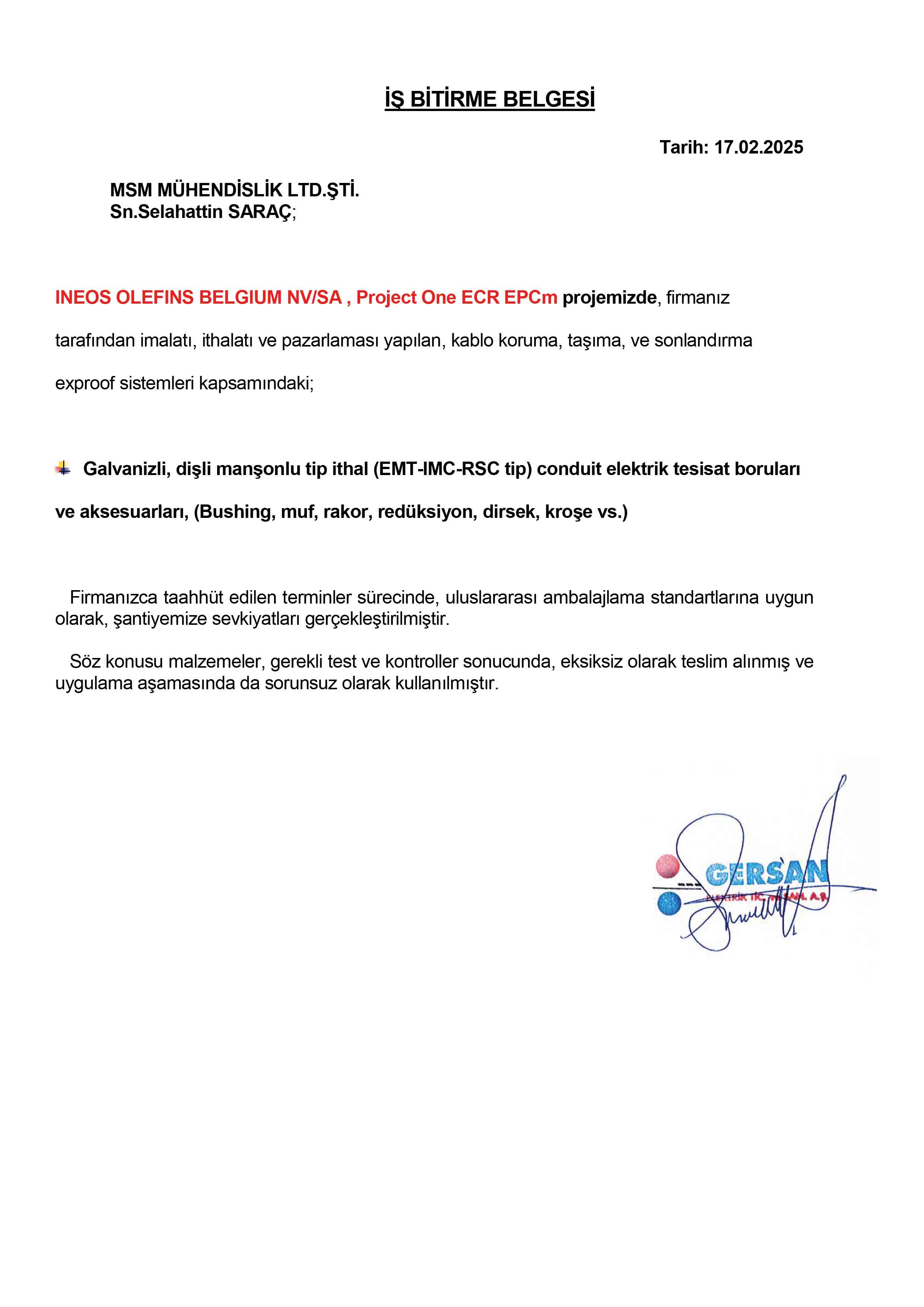 GERSAN ELEKTRİK