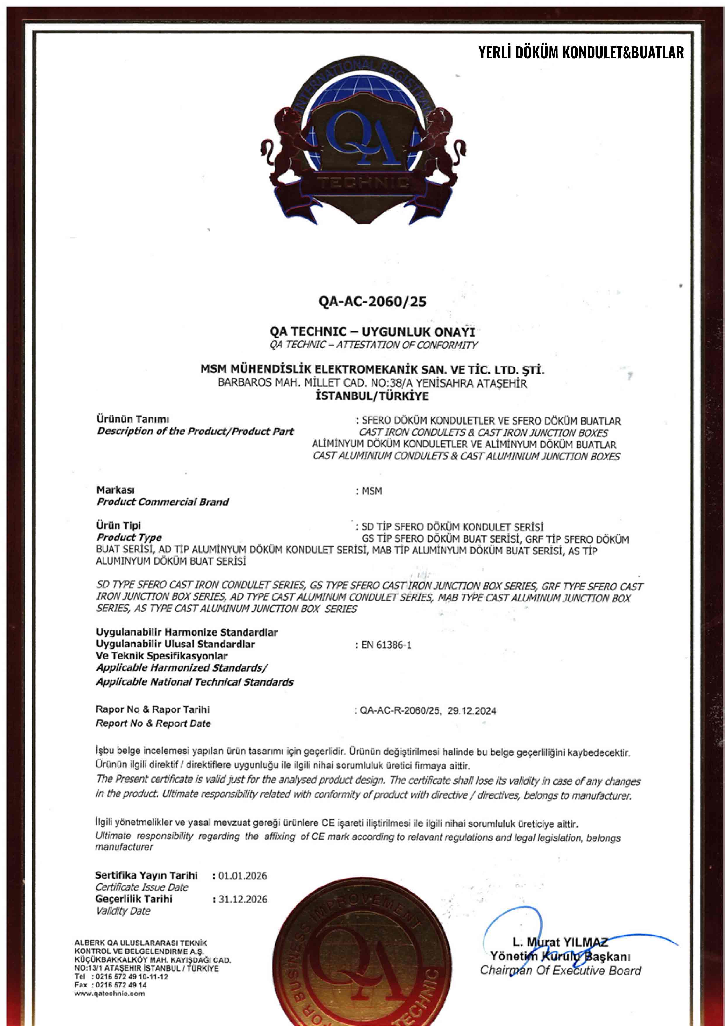 YERLİ-DÖKÜM-KONDULET&BUATLAR