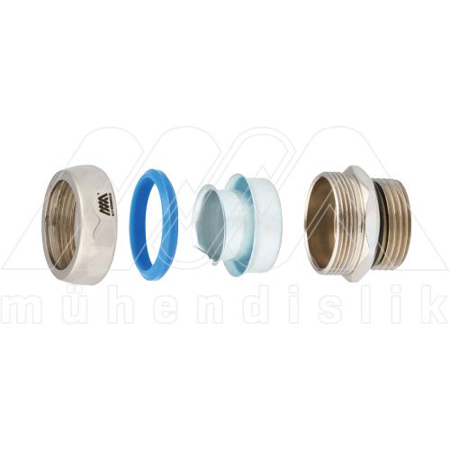External Type Straight Thread Metal Connector / Male Type (IP 65) (MSM)