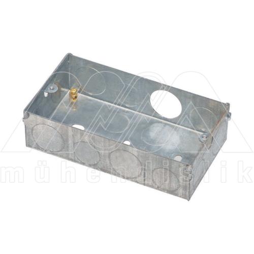 Two Gangs Switch & Socket GI Box (3