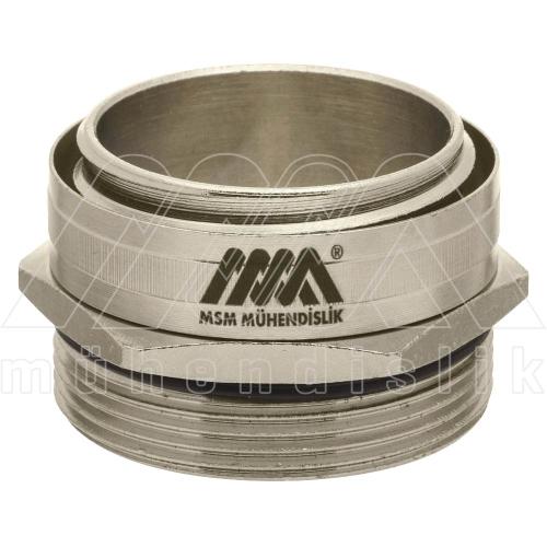 Dahili Tip Sabit Dişli Metal Rakor / Pano Tip (MSM)