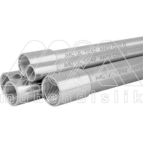 IMC Boru - Dişli Galvanizli Çelik Boru / Sıcak Daldırma Galvaniz Kaplamalı (I.T.C.C.)