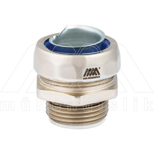 External Type Straight Thread Metal Connector / Male Type (IP 65) (MSM)