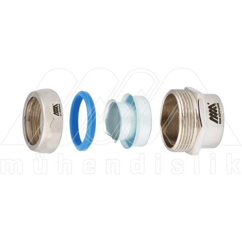 External Type Straight Thread Metal Connector / Female Type (IP 65) (MSM)